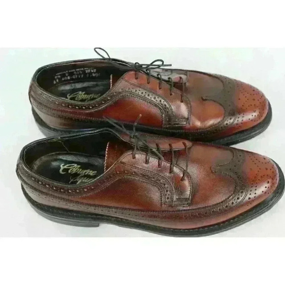 Vintage Coburne Square Style Men's Brown Shoes - Picture 8 of 12